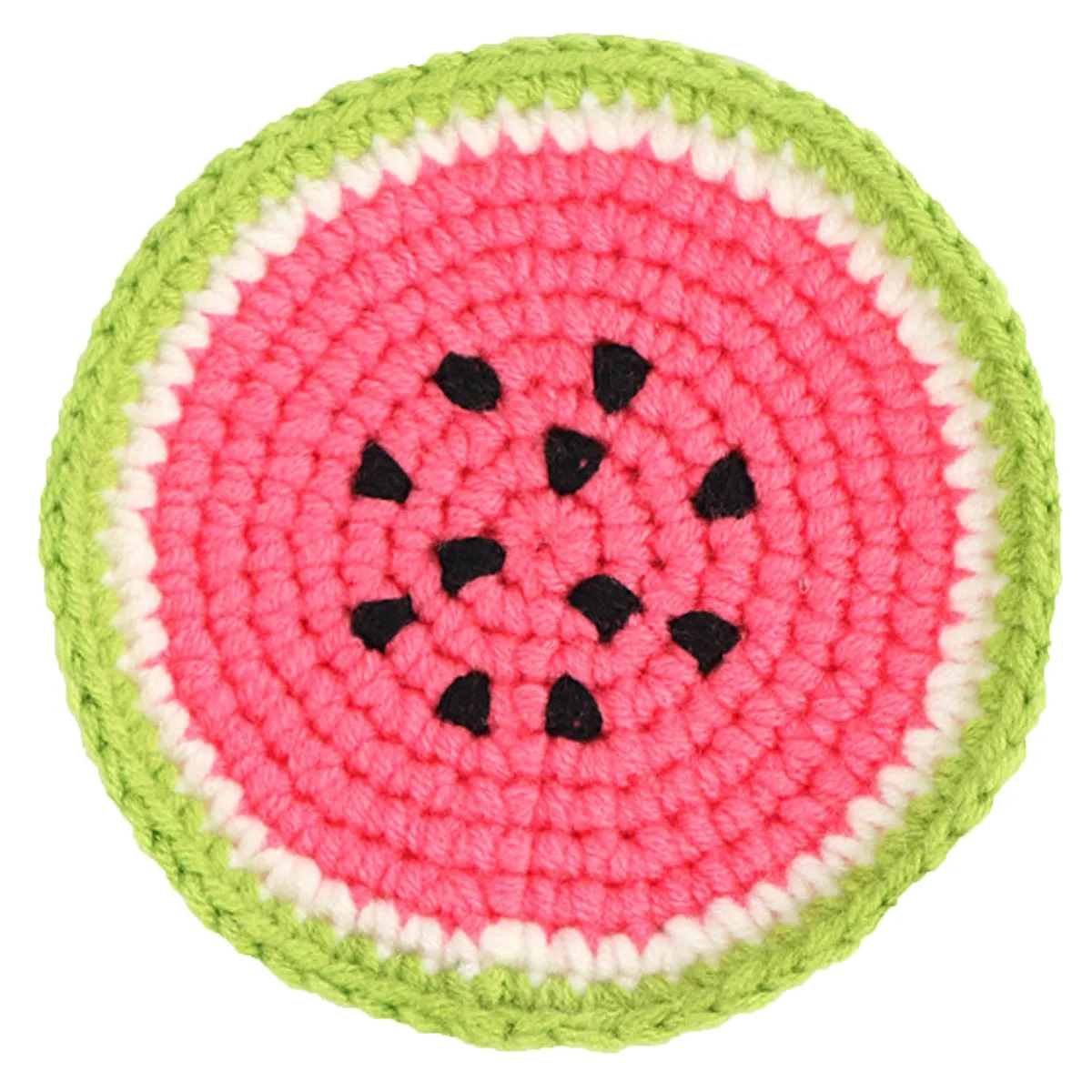 BomHCS   Kitchen Table Watermelon Doilies Bowl Mug Cup Mats Handmade Knitted Crochet Fruit Placemats 4PCS