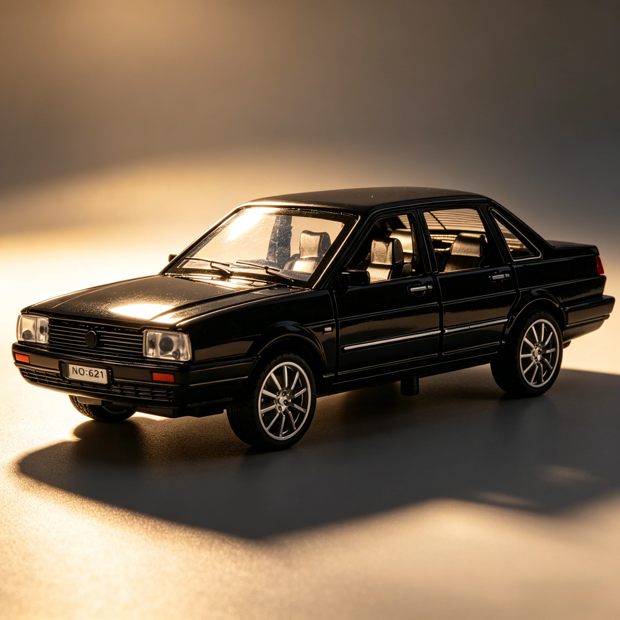 

1:32 Santana Retro Car Mode Toy Metal Diecast Sound Light Shock Absorption Training Vehicle Models Simulation Hobby Ornaments
