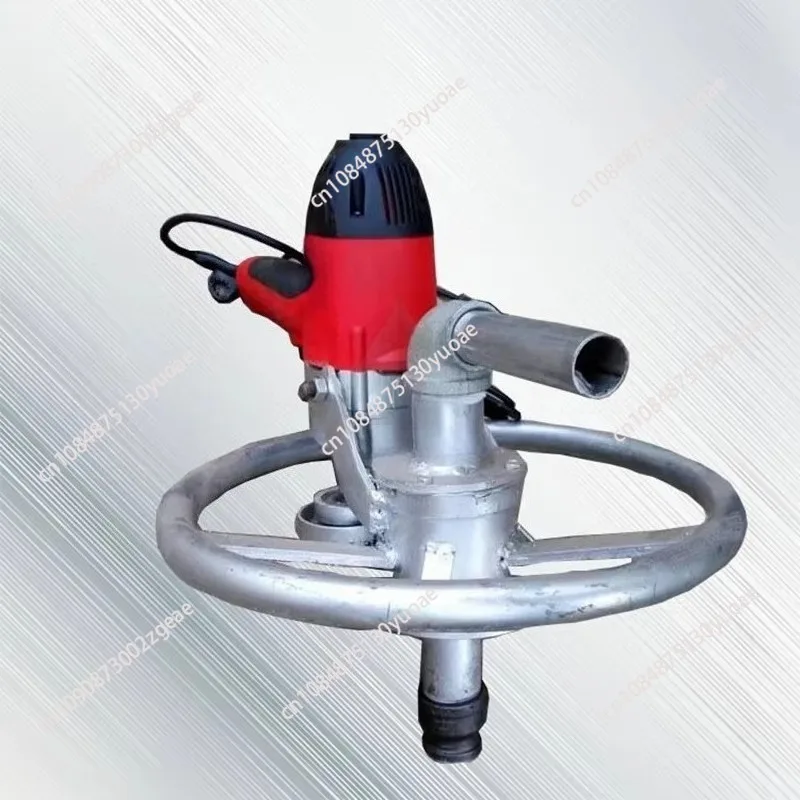 Small electric well drilling machine Handheld disc household electric drilling rig drill rod drill bit matching