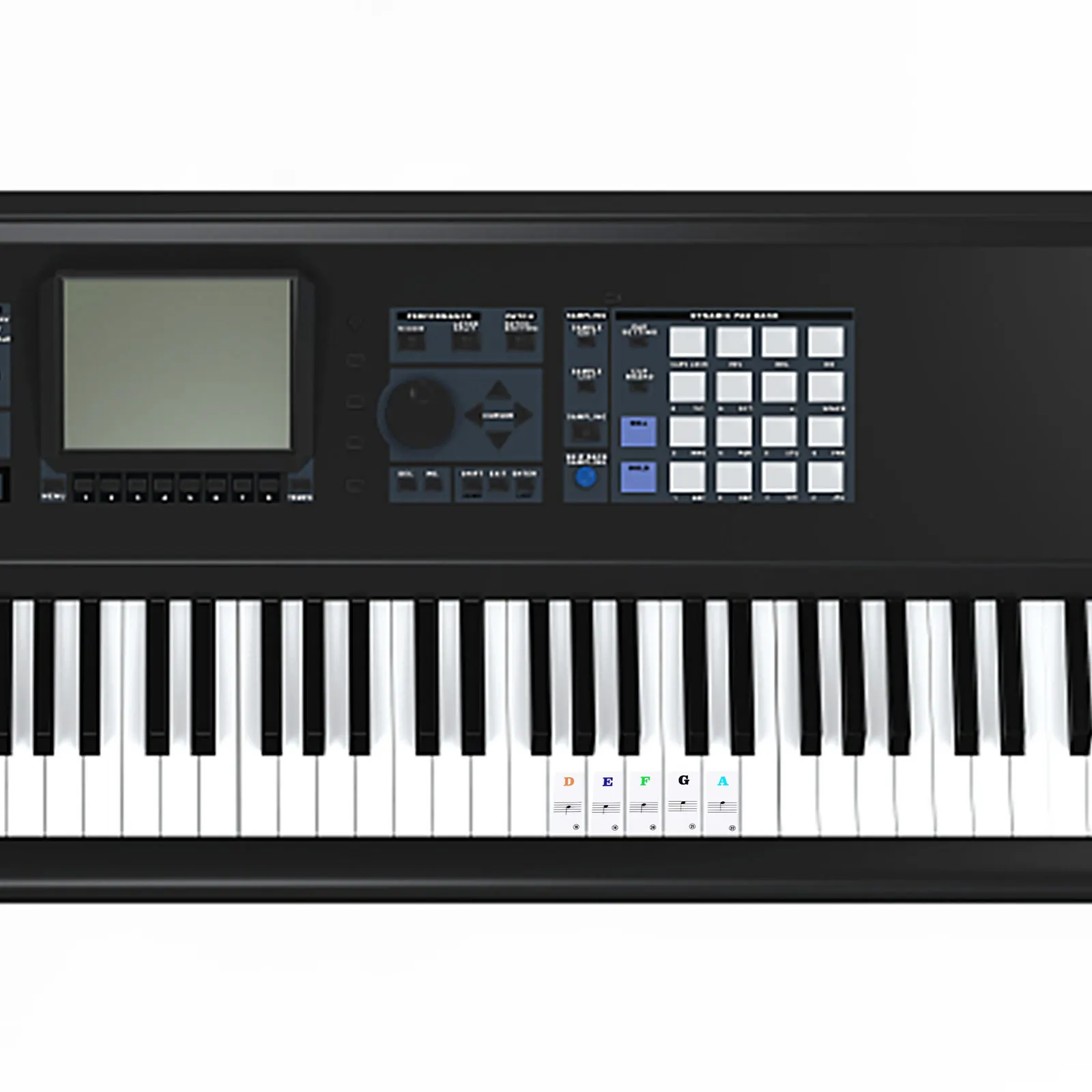 

Keyboard Stickers Piano Decals Scale Music Removable Note Labels Nano Glue Free Musical Instrument Labeling