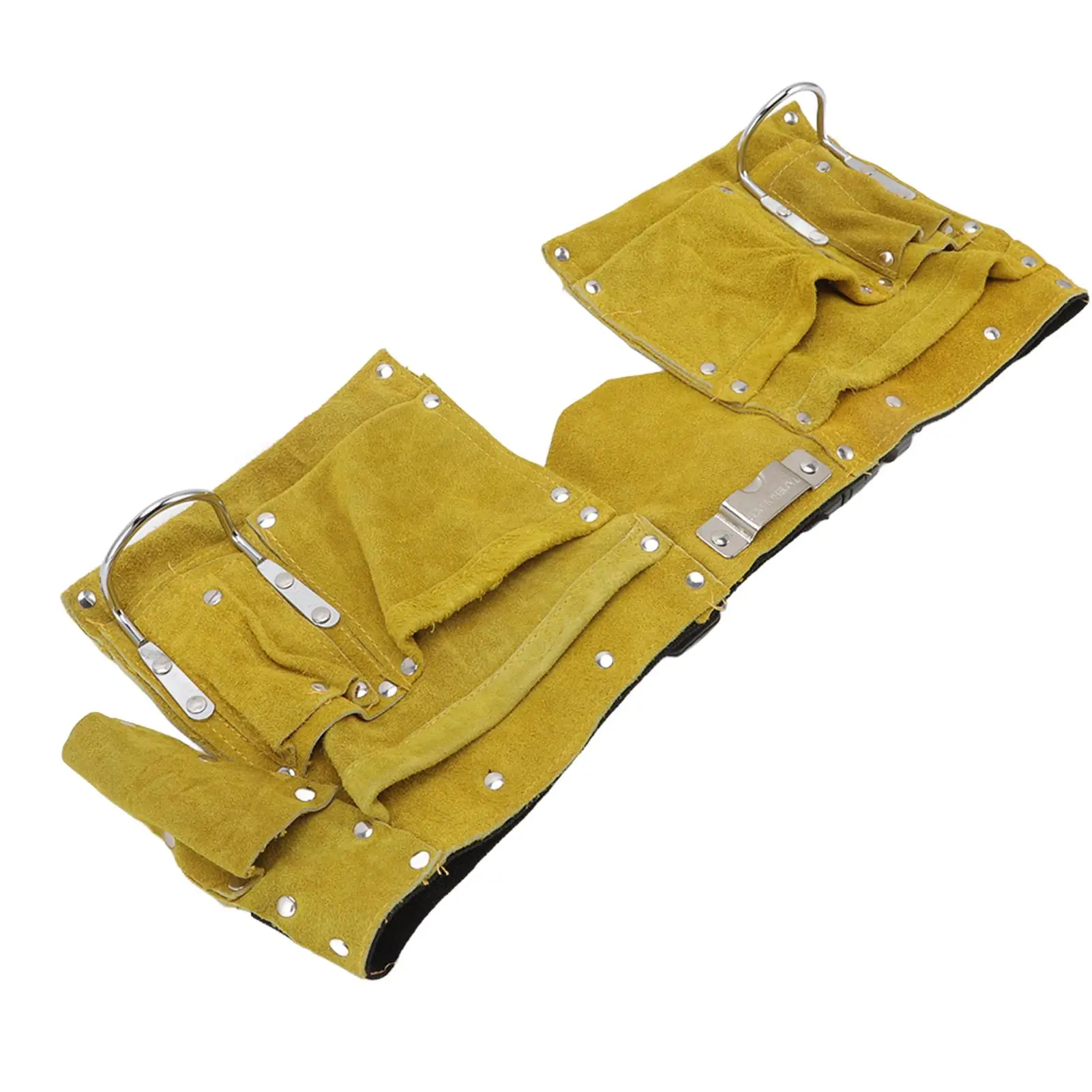 حزام أدوات جلدي بجيوب متعددة وإبزيم سريع التحرير محمول للأعمال الخشبية #2