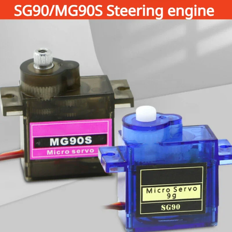 Aokin Sg90/MG90S servomotor Micro 9g/14g 180 grados montaje Sg90 Kit sin engranaje de Metal Pro Rc coche de juguete avión Arduino Uno Diy