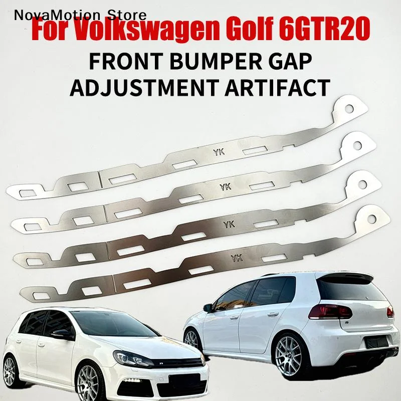 

2Pcs Broken Reinforced Stainless Steel Metal Bracket For Golf 6 2009-2014 Grand Touring Injektion R20 Front Bumper Repair Buckle
