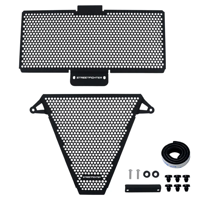 ل Ducati Streetfighter V2 2022 2023 دراجة نارية اكسسوارات المبرد الحرس مصبغة غطاء الشواية النفط المبرد الحرس حامي