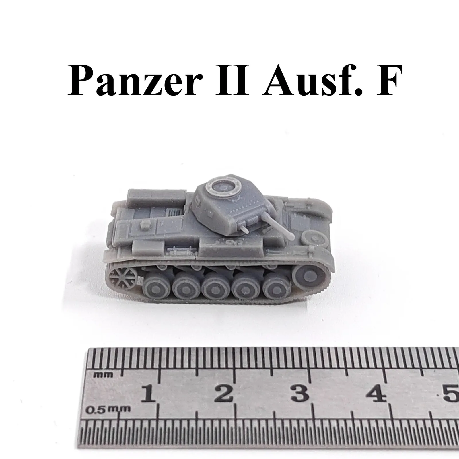 

WWII German Panzer II ausf F Tank,3D Printed,1/144 Scale Mini Tank Model,Resin,Paintable