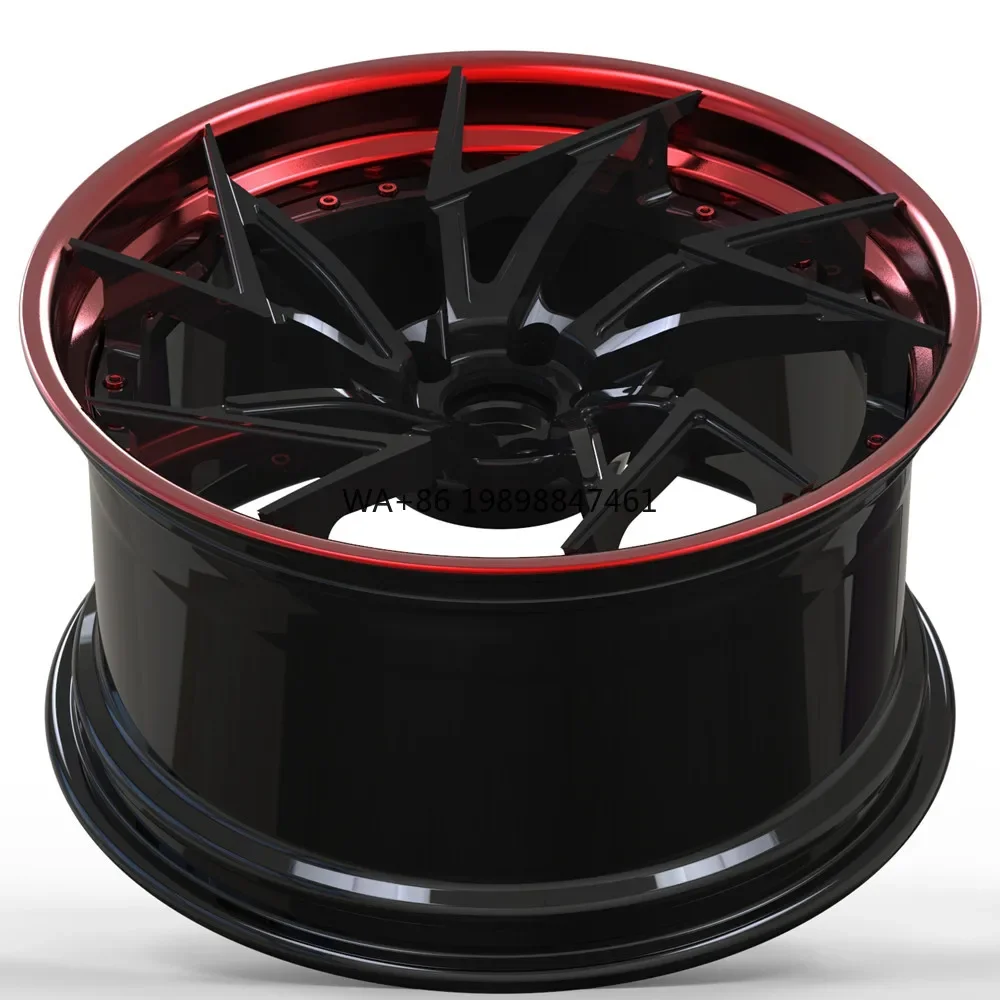 

New Design Custom Forged Wheels 6061T Aluminum Alloy 18 24 Inch 2 Piece Wheels Passenger Car Wheels