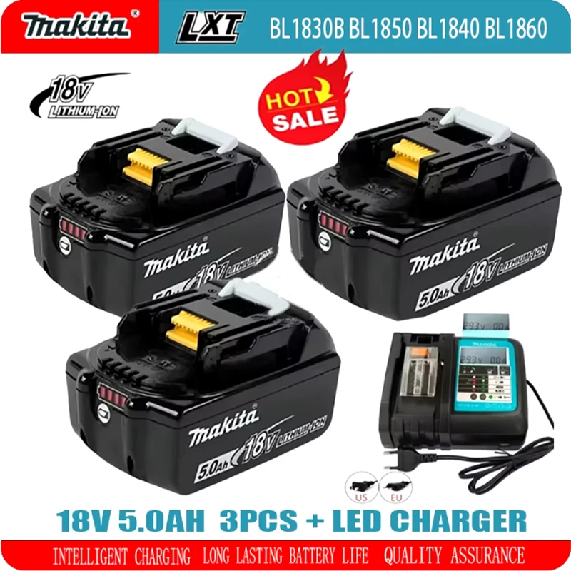 

100% original 18V 9.0Ah Makita battery, replaced with Makita electric tool BL1860 BL1850B BL1850 BL1840 BL1830 rechargeable batt