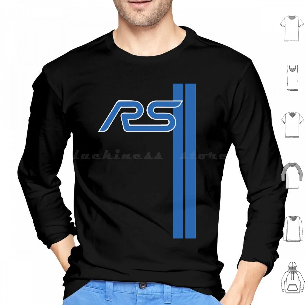 Rs Nitrous Blue Racing Stripes Hoodie cotton Long Sleeve St St St 2 1 1 2 3 3 Rs Car Rs Fiesta Racing Rs Enthusiast