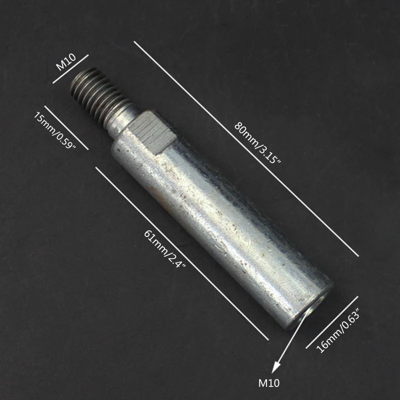 Thread  Grinder Extension Shaft  Grinder Lengthen Connecting Rod for Polishing Pad Grinding Connection