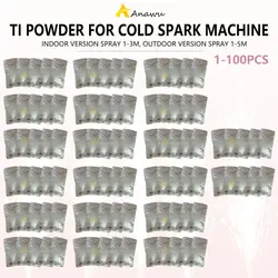 1-100 Ti Powder Cold Spark Machine Fountain Sparkular Machine Consumable 200g/100g Indoor Outdoor Dust 650W 750W Spark Machine