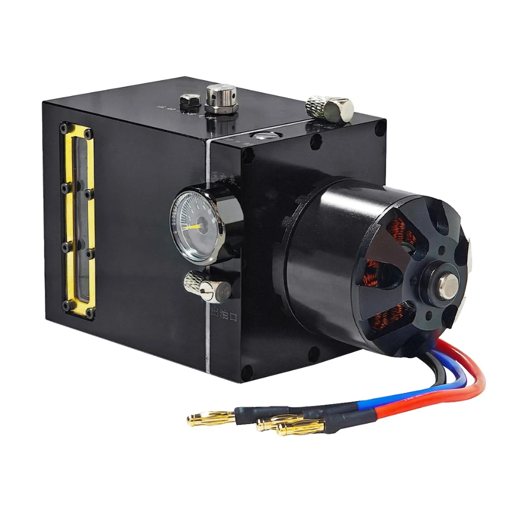 RC Hydraulic Model Oil Pump Hydraulic Integrated Pump with Oil Tank Pressure Regulating Safety Valve Excavator Model Accessories