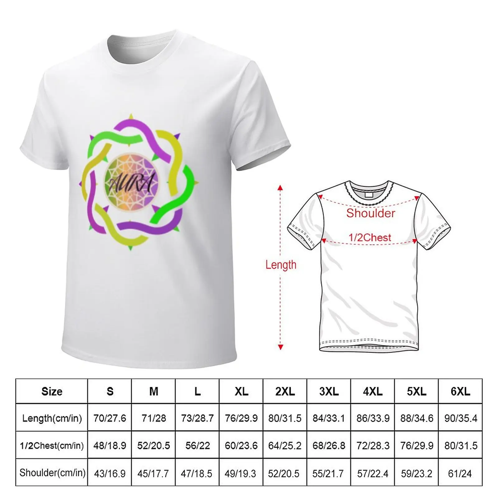 AURA - Rose Thorns T-shirt sweat korean fashion hippie clothes mens t shirt graphic