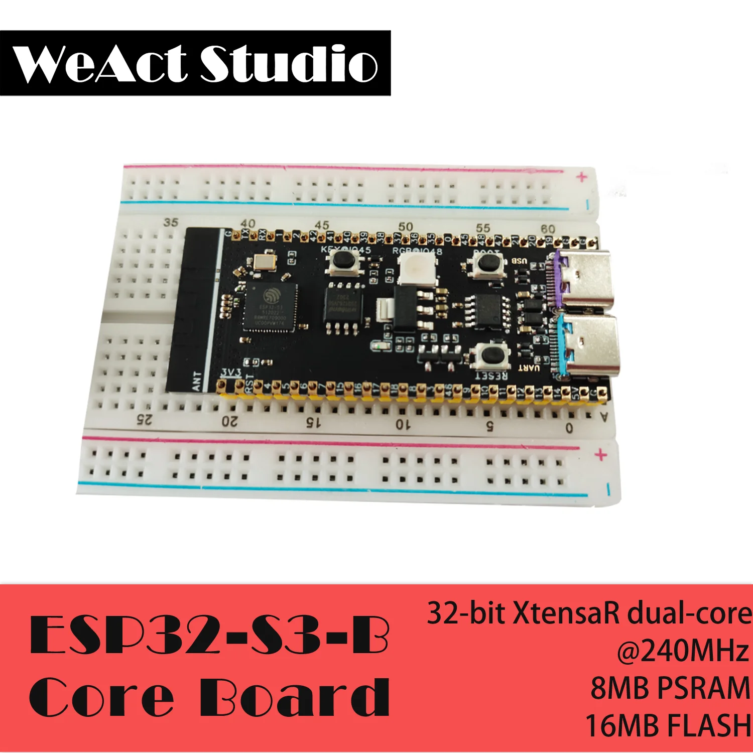 ESP32-S3-N16R8 WiFi Bluetooth-compatible BLE 5.0 Mesh Development Board ESP32S3 Wireless Module  Micropython