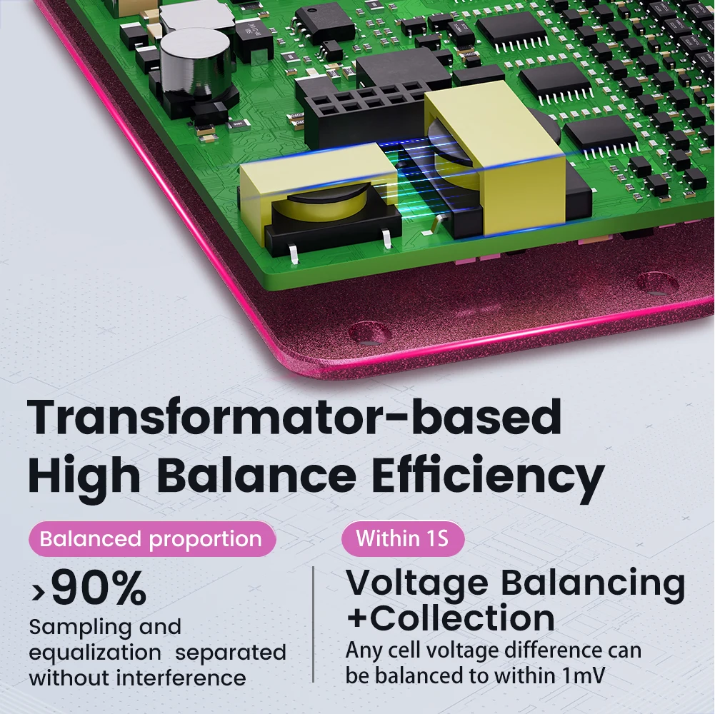 ANT BMS 1A Aktywny Balanser Smart BMS 13S 16S 48V 17S 20S 60V 24S 72V Lifepo4 18650 Li-Ion Lto 100A 120A 150A Pakiet Akumulatorów RS485 BT — zdjęcie produktu 5