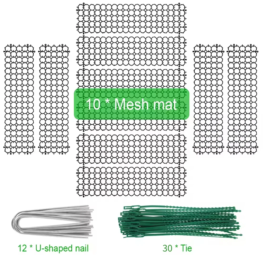 Huisdier Tuin Prickle Strip Graven Stop Kat Repellent Afschrikmiddel Mat Anti-kat Prickle Strips Houden Kat Weg Graven Klimmen Spike