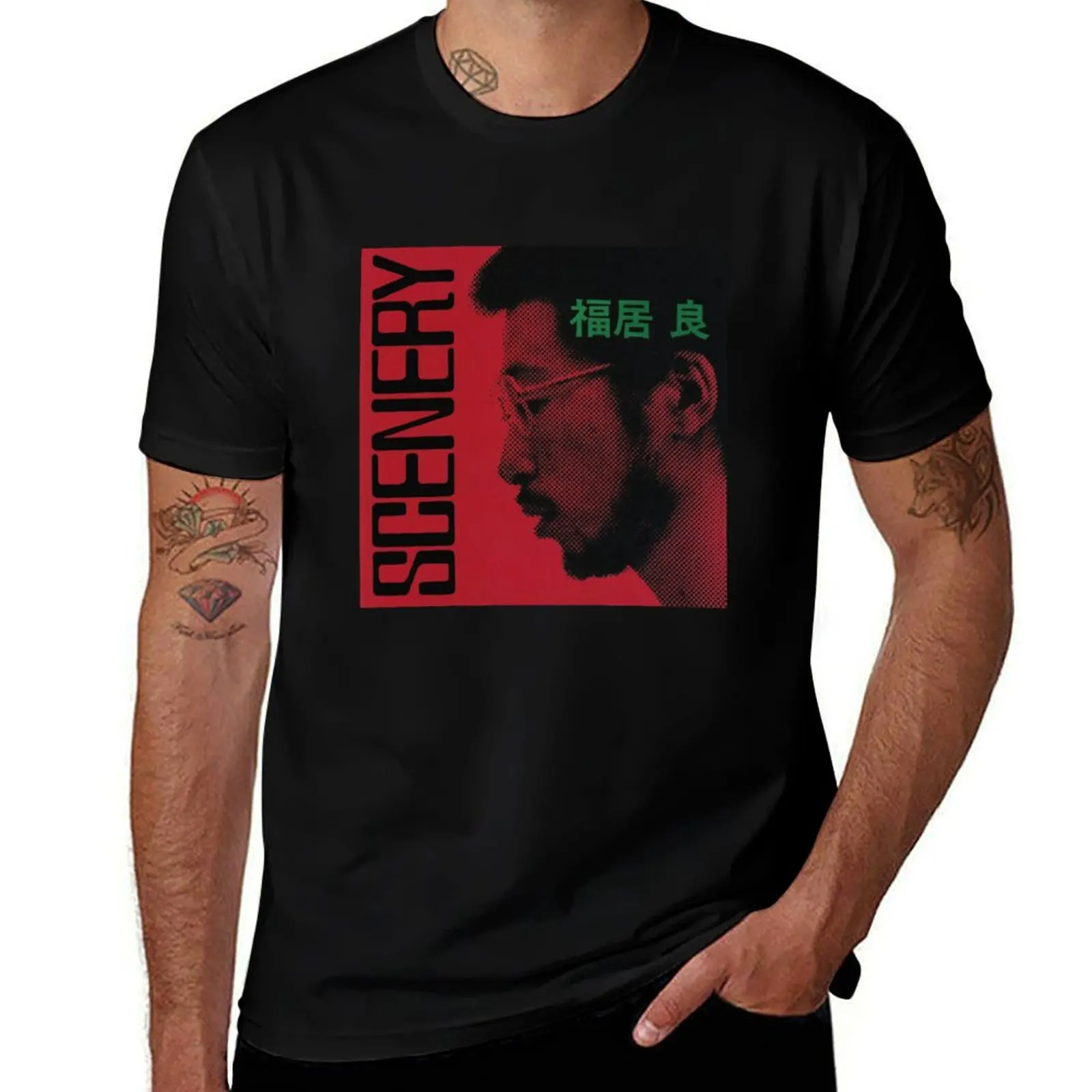 

RYO FUKUI - SCENERY T-Shirt cotton t shirts high quality man t shirts cotton T-Shirt