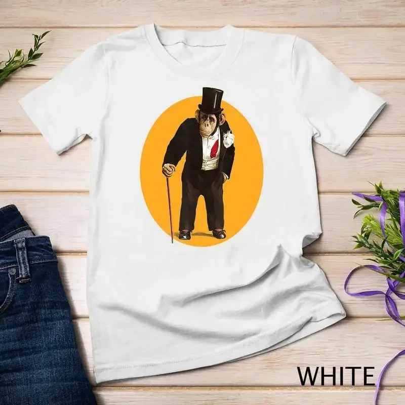 Funny Circus Chimpanzee in a Suit Unisex T shirt