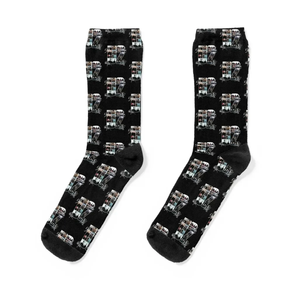 

ú2 Rock Band Signatures Socks Running heated compression sport Socks For Men Women's