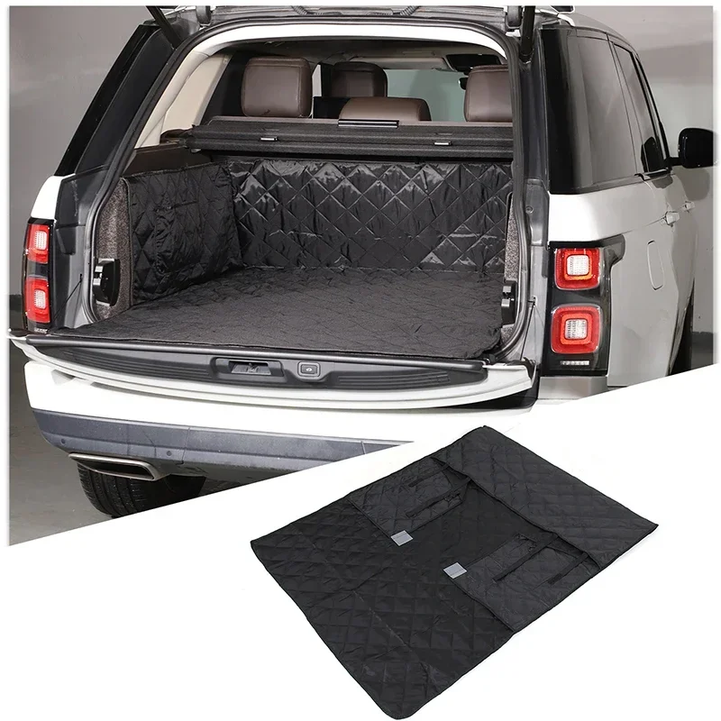 

For Land Rover Range Rover Vogue 2018-2022 Oxford Cloth Black Car Trunk Pet Seat Cover Pet Transport Pad Car Accessories