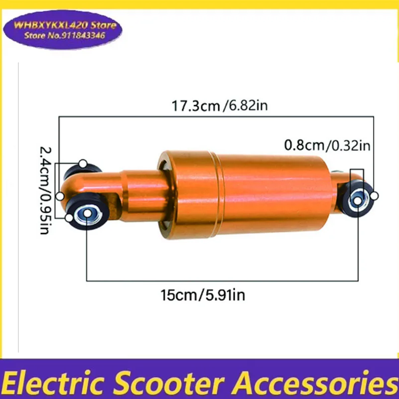 110 مللي متر 125 مللي متر 150 مللي متر سكوتر كهربائي الهيدروليكية تعليق امتصاص الصدمات 750lbs العجلات الأمامية والخلفية جميع شاملة المضادة للاهتزاز