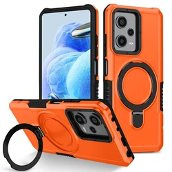 For Redmi Note 11 13 Pro Phone Case With Ring Stand for Note 10 12 9 Poco X3 X5 M3 Pro 4G 5G Hard Shell Covers for Xiaomi 11T