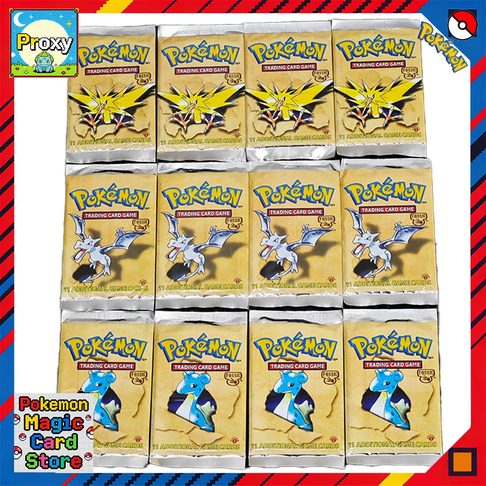 ポケモンカード第-1-版化石ブースターフォイル-36-パック-pkm-プロキシカード化石トレーディングゲームカードボードゲームカードキングラーおもちゃ