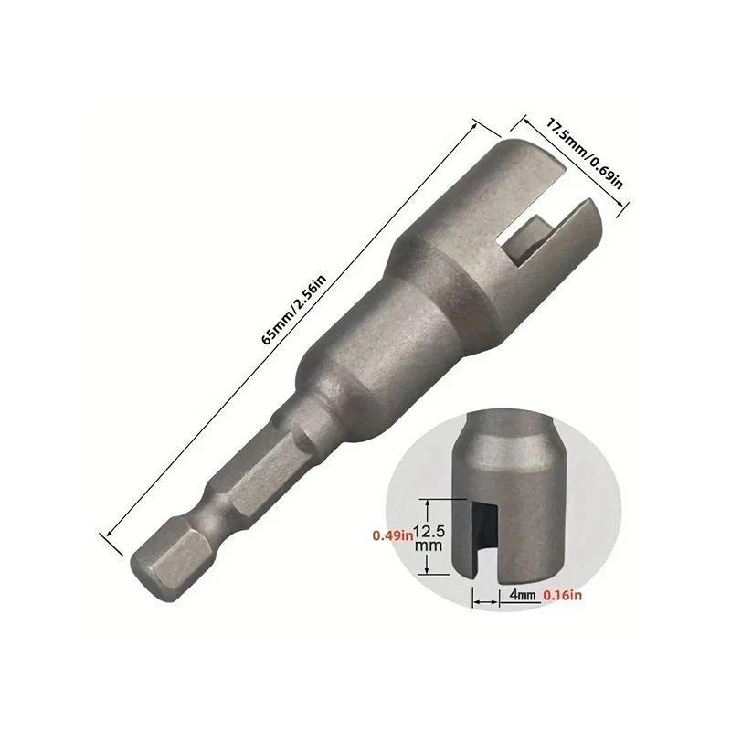 Natural Slotted Butterfly Hole Socket Wrench 1/4