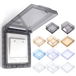 Self-Adhesive Power Outlet Supplies Electric Plug Cover Wall Socket Waterproof Box Protection Socket Switch Protective Cover