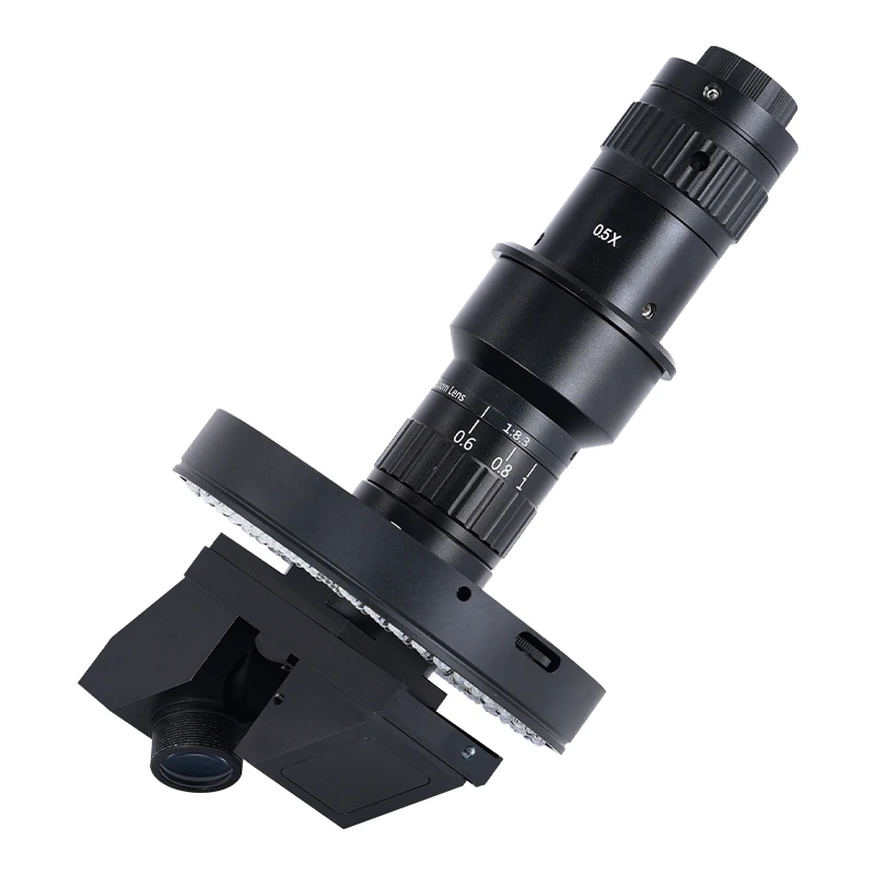 

3D stereo microscope holder with manual focus, aluminum and steel holders, educational model