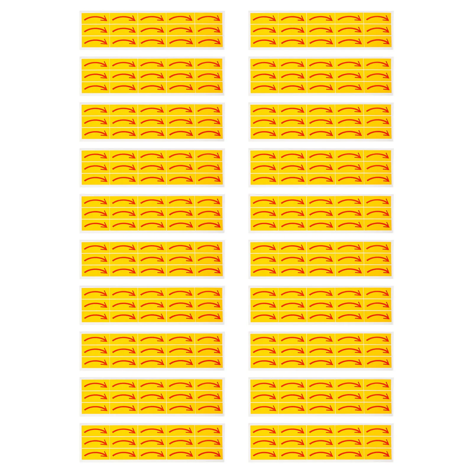 

20Pcs Adhesive Arrow Decal Sticker High Performance Direction Indicator Label for Indoor Outdoor Safety Signage in Industrial