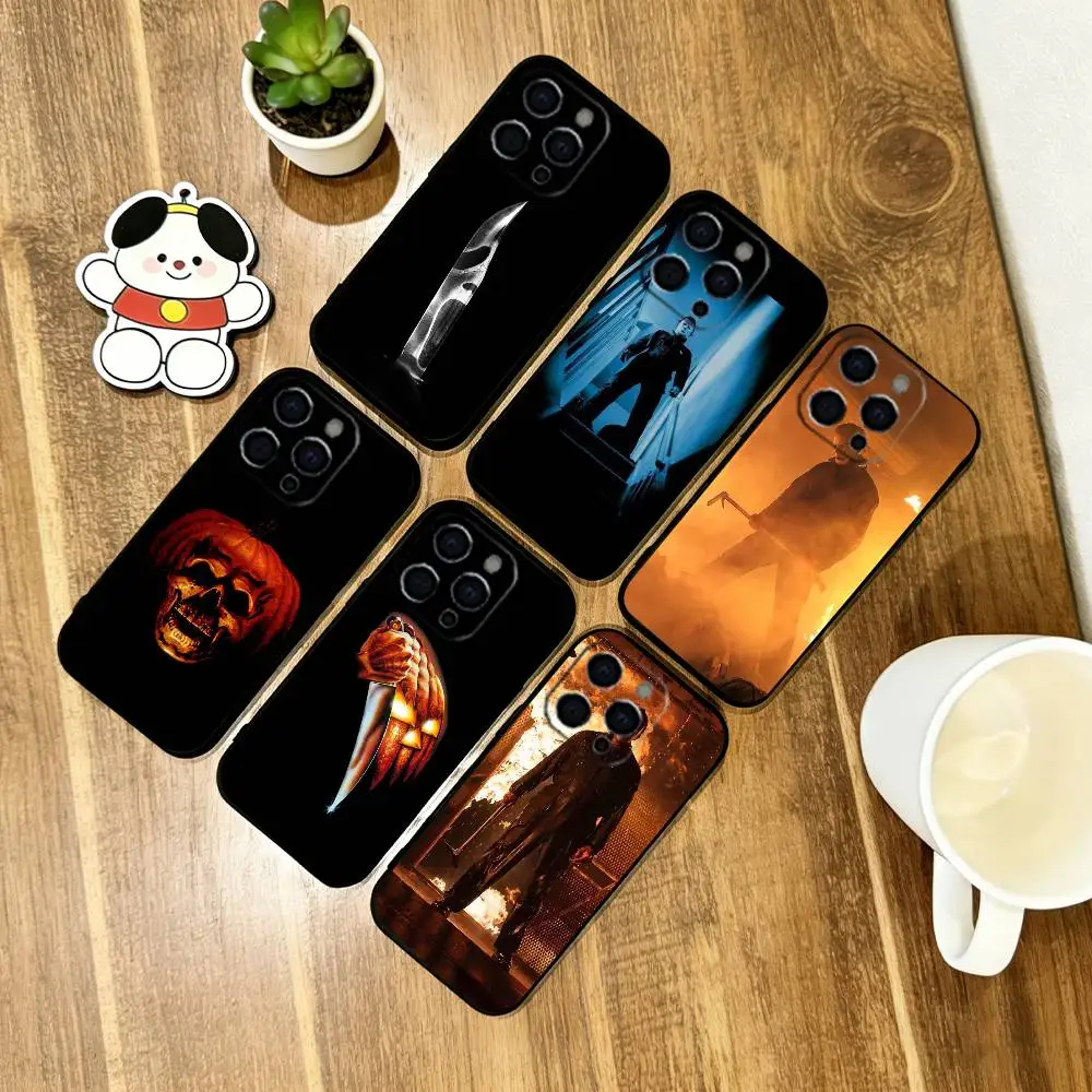 

Halloween Michael Myers Phone Case For iPhone 17, 16,15,14,13,12,11 Plus,Pro Max, Others Soft Black Cover