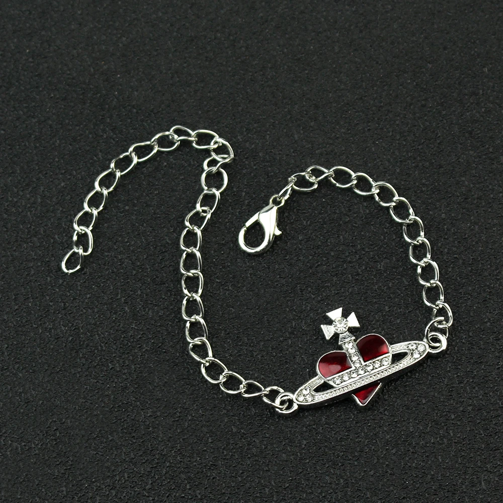 5 اللون العصرية سوار زحل حجر الراين كريستال كوكب زحل قلادة للنساء موضة سحر المجوهرات هدية