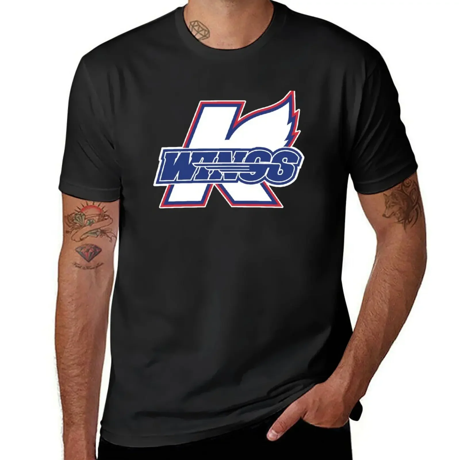 

Kalamazoo Wings T-Shirt vintage graphic tee aesthetic clothes cute tops anime clothes men t shirts high quality