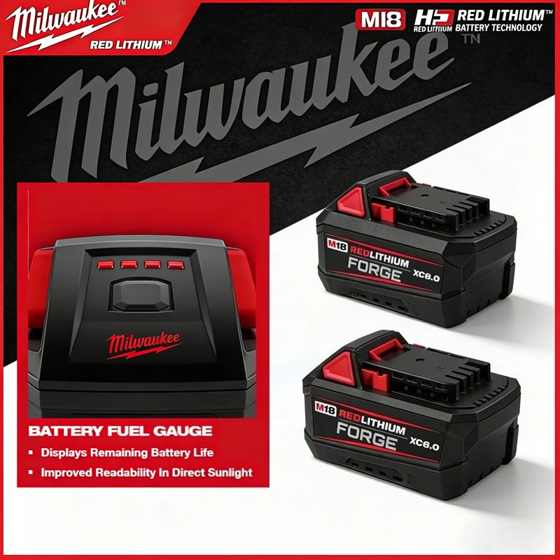 

Новая аккумуляторная батарея Milwaukee M18 M18FB6 6.0 Ач, 18 В, литий-ионная, высокопроизводительная, для инструментов Milwaukee M18 (угловых шлифовальных машин)