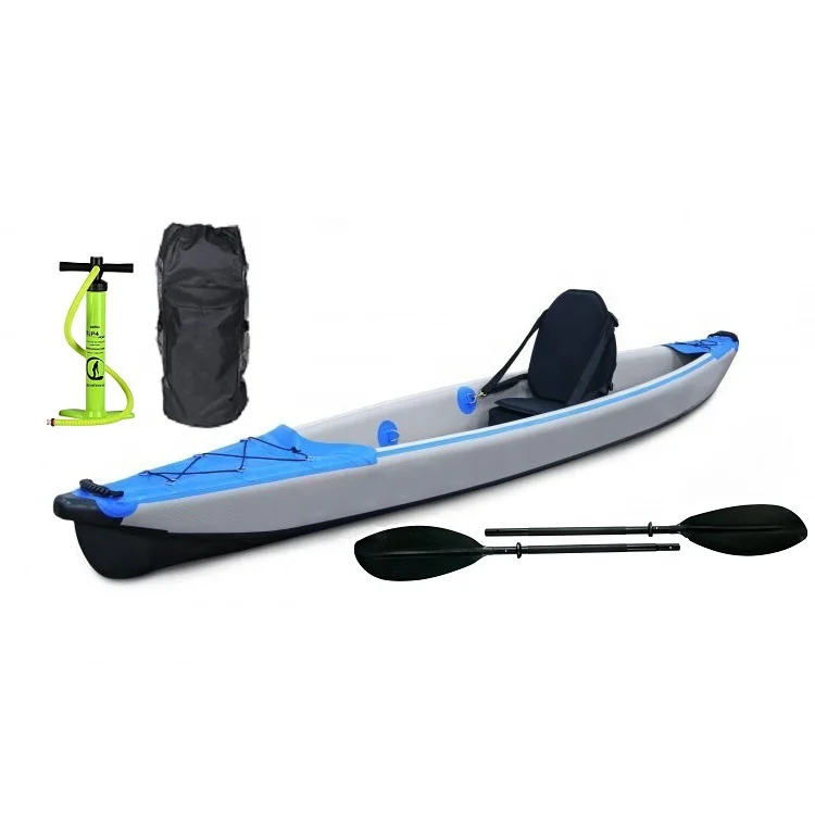 Inflatable Drop Stitch Canoe Kayak Single Or Double Seats Inflatable Folding Kayak