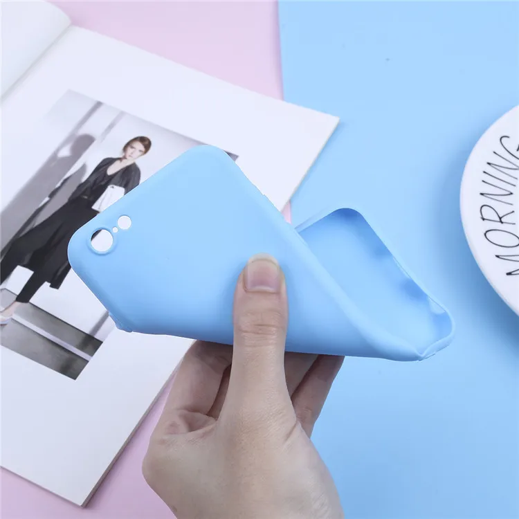 Cute Candy Color Silicone Case For iphone 6 6S 7 8 Plus X XS Max SE 2020 for iphone 11 12 Pro Max Soft Simple Fashion Cover Case