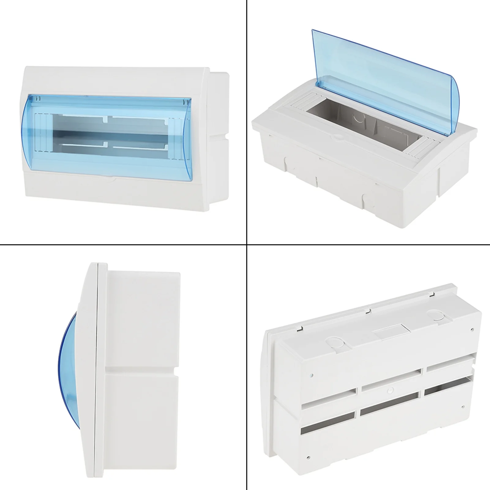 1pc Plastic Distribution Protection Box For 9-12 Ways Circuit Breaker Indoor On The Wall