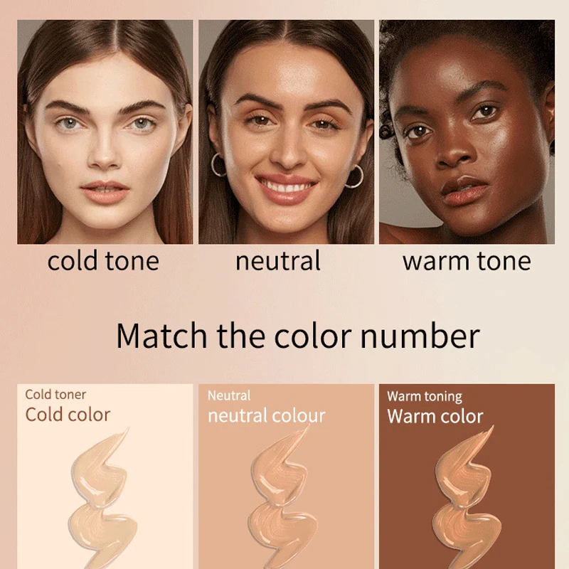 8-color liquid foundation long-lasting concealer without makeup liquid foundation oil control light moisturizing hydrating skin