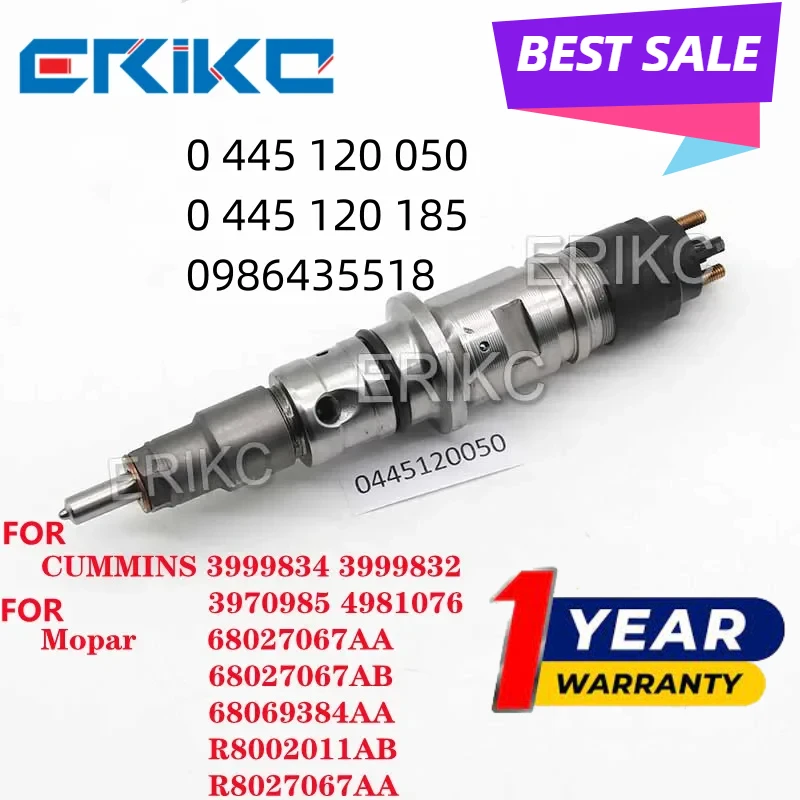0445120185 0445120050 Common Rail Injector 0445 120 050 0445 120 185 Nozzle OEM 0 433 171 953 FOR CUMMINS 3999834