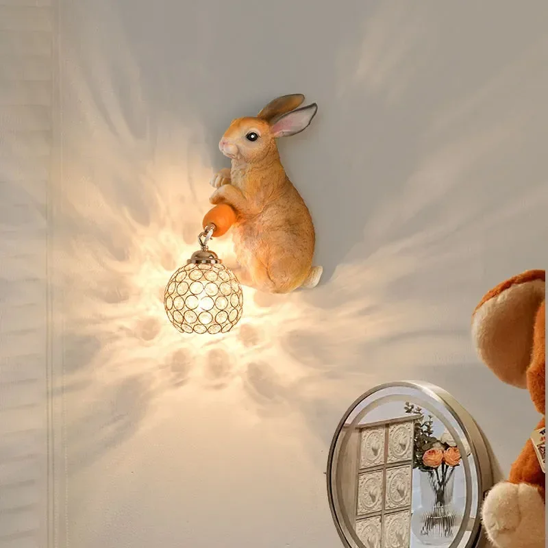 DORIAN Contemporary Rabbit Wall Lamp Creative Living Room Bedroom Study Villa Hotel Children's Room Aisle LED Decoration Light