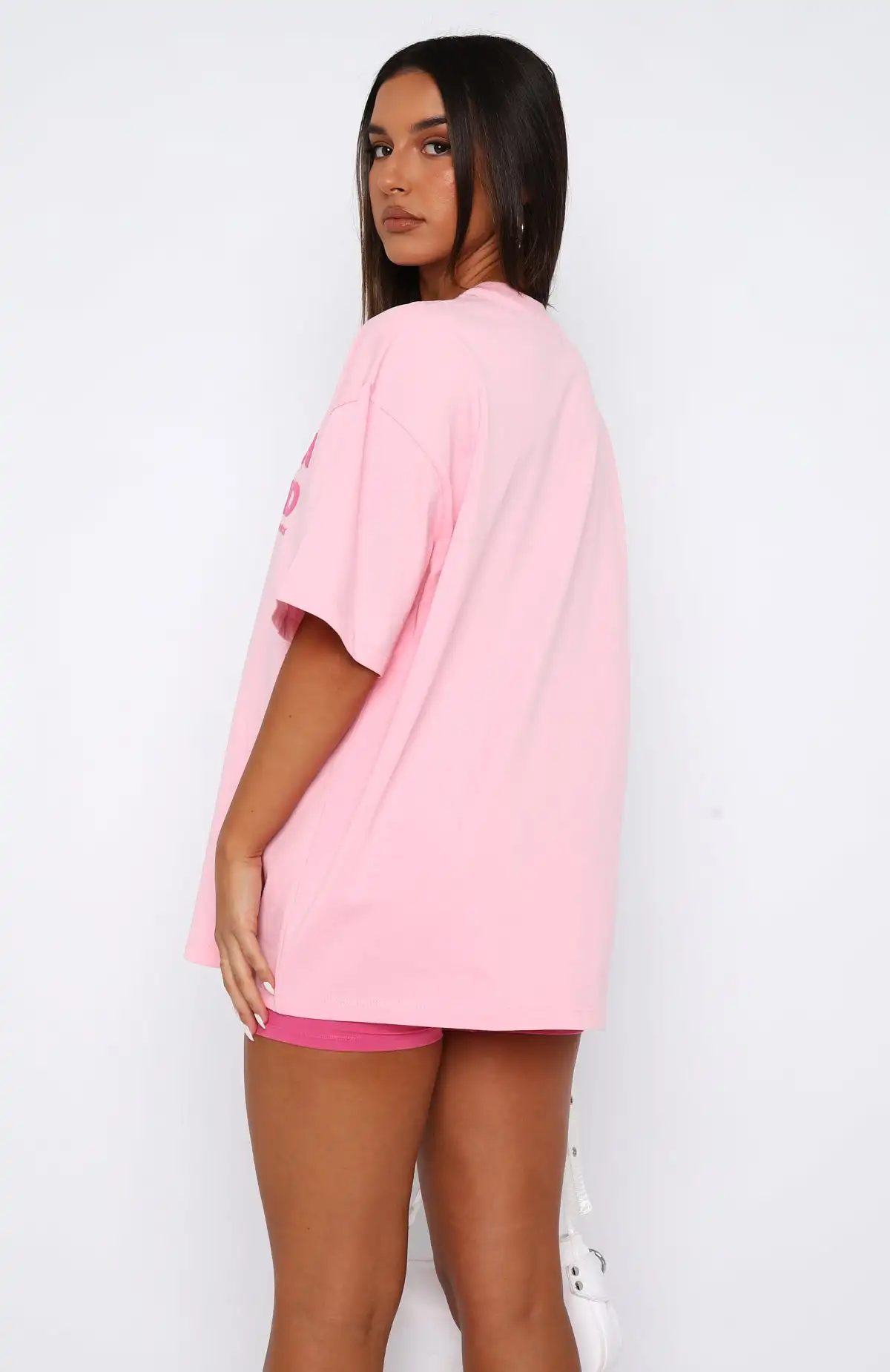 Fashion Casual Short-sleeved Top Summer women\'s  PINK casual loose round neck short sleeved pink T-shirt shorts two-piece set