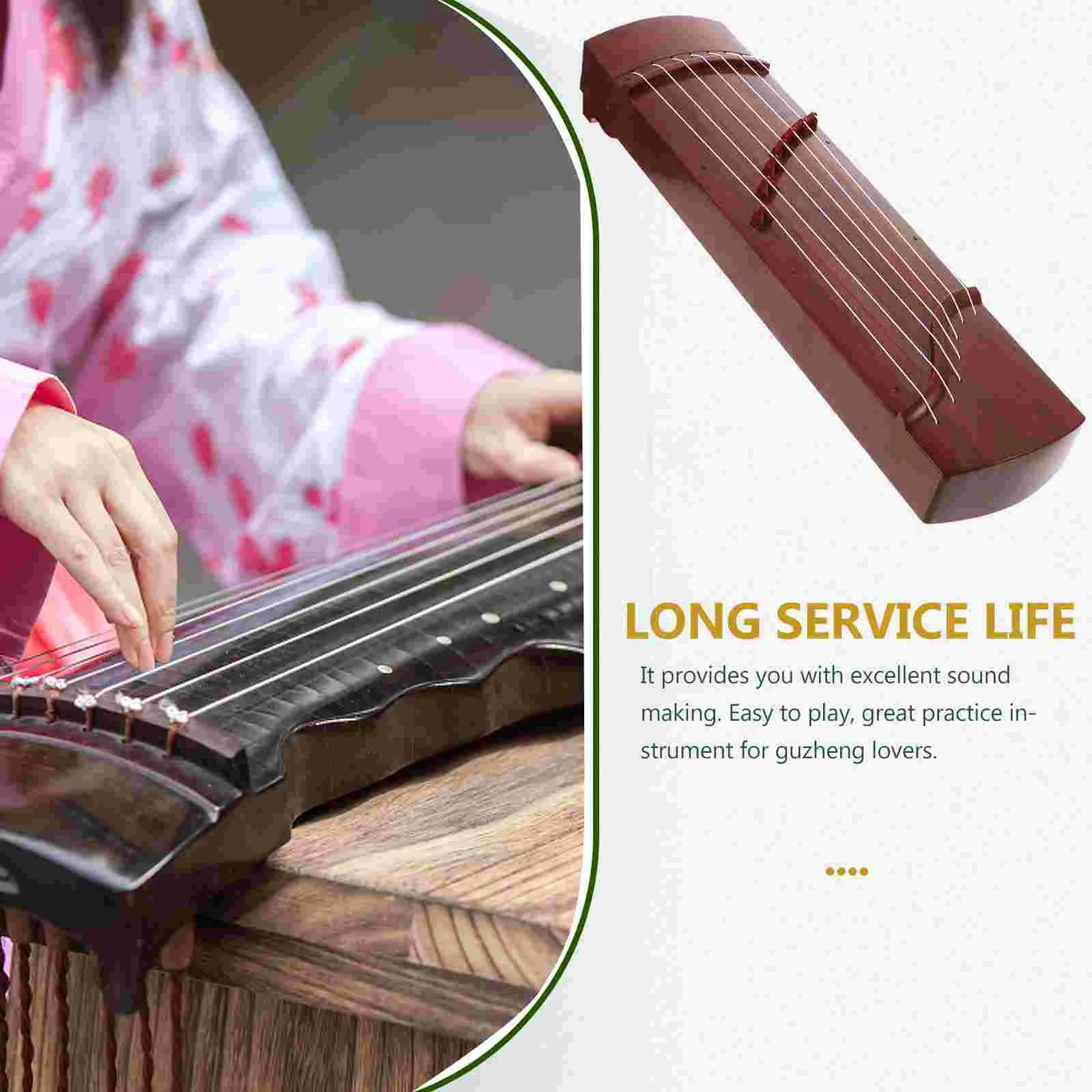 Guzheng Chinese Instruments Traditional Japanese Kids Drums for Toddler Toys Beginner Music Musical Puzzle