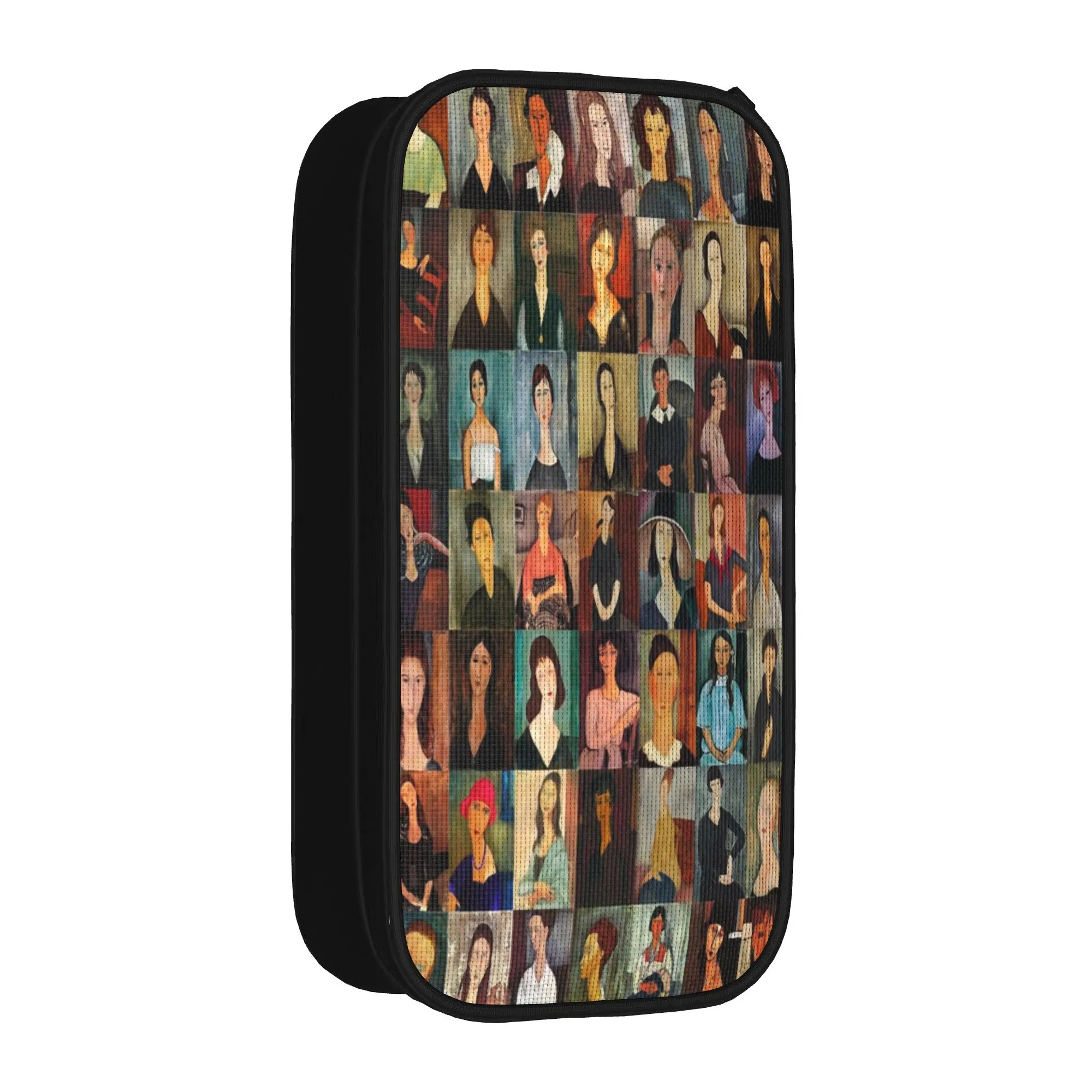 Amadeo Modigliani Pencil Case  School Pencil Cases Canvas Kids Cute University Pencil Pouch Stationery Organizer