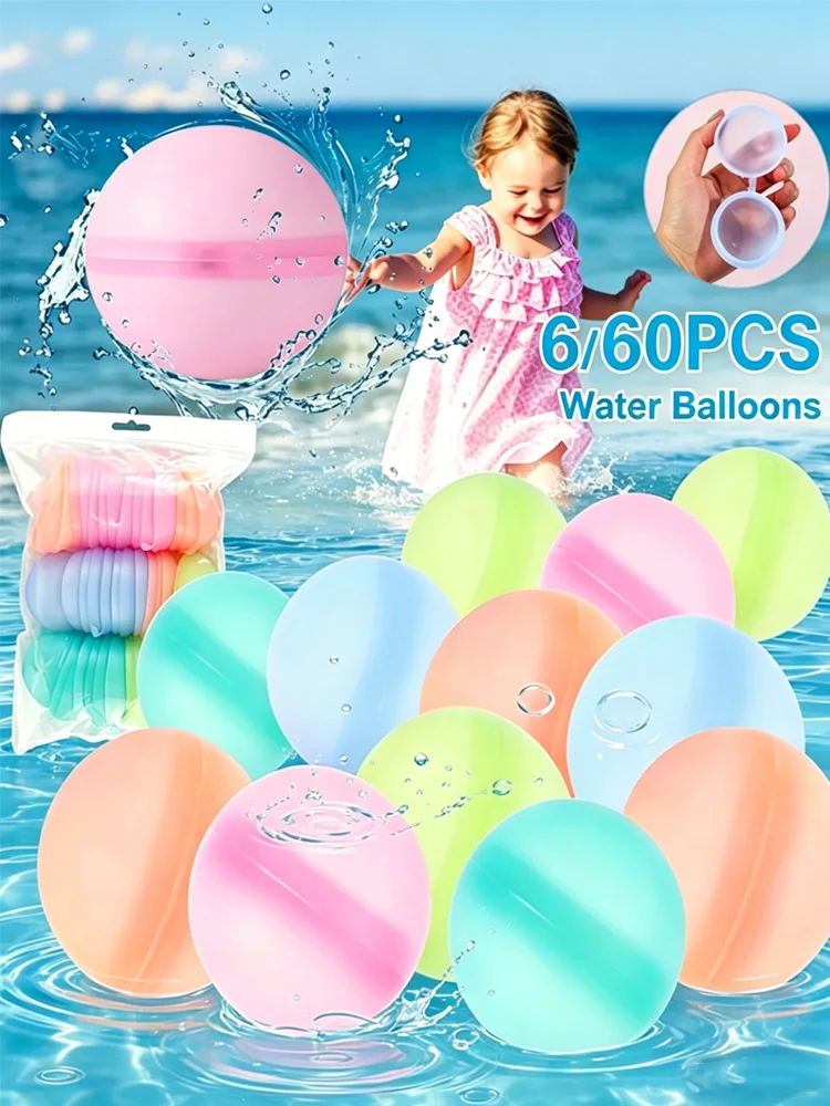 Wiederverwendbare Wasserbomben, schnell befüllbar, selbstverschließend, für Sommerspiele, Kinder-Outdoor-Aktivitäten, Geschenk, auf Lager