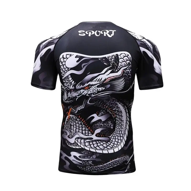 CODY LUNDIN Men Custom Sublimation Fightwear Masculine Boxing Jersey BJJ Rashguard Shirts Compression Gym Fitness Running Shirts