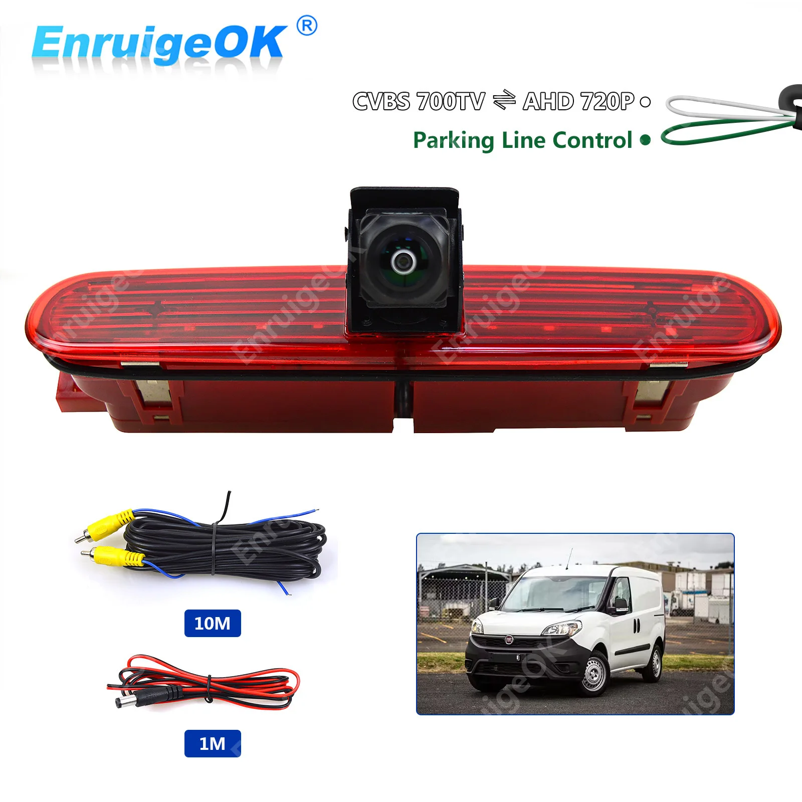 Brake Light Reversing Camera Monitor kit for Fiat Doblo (2010-Current) Opel Combo (2011-2018) Rear View Reverse Backup Camera