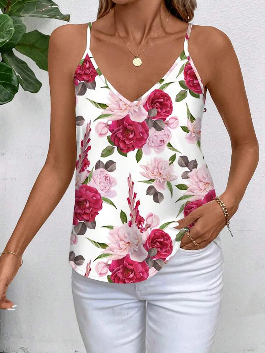 Camisole de style vacances européen et américain pour femmes, gilet sexy d'été pour femmes
