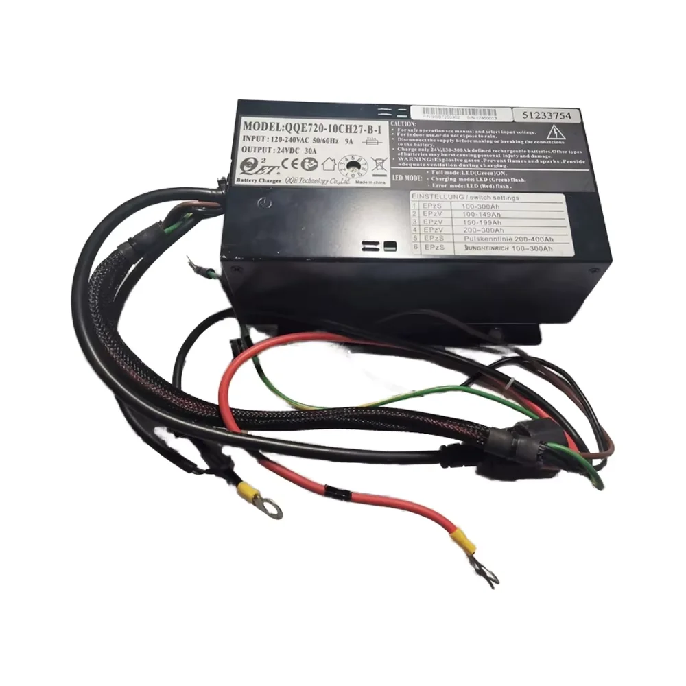 

Jungheinrich 51233754 Battery Charger New Condition 24V 30A 230V Forklift Attachments Plastic and Metal Material