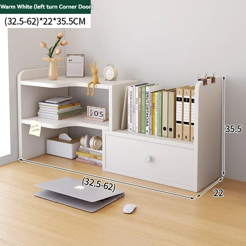 Household Goods Bookshelf Office Desktop Storage Shelves Multi Layer Scalable Shelves Student Desk Storage Boxes Small Bookcases
