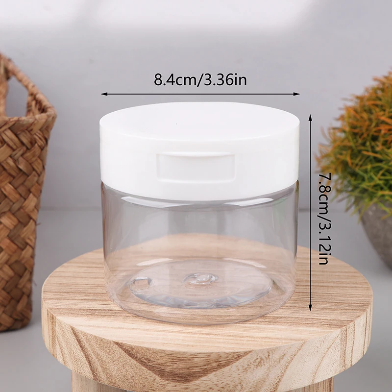 280/400 ML Face Cream Jar Empty Bottle Plastic Facial Mask Wide Mouth Flip Cap Bottle Cosmetics Refillable Bottles Skincare